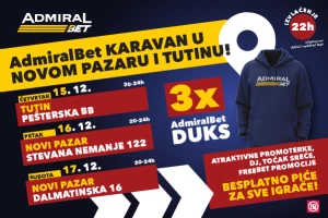 AdmiralBet Karavan stiže u Tutin i Novi Pazar!